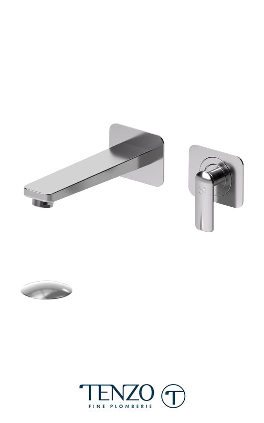 TENZO DE14-P Wall Mount Lavatory Faucet Delano With (Overflow) Drain
