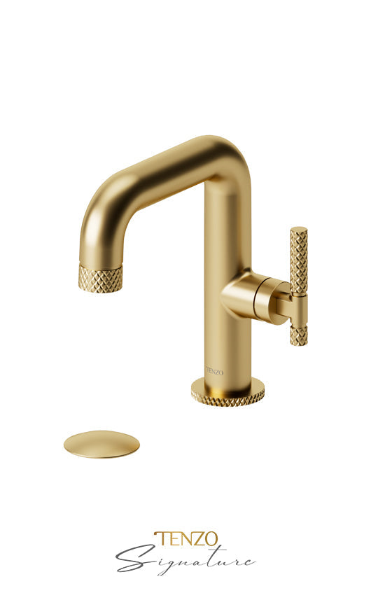 TENZO BE10-C-P Single Hole Lavatory Faucet With (Overflow) Drain Bellacio-C