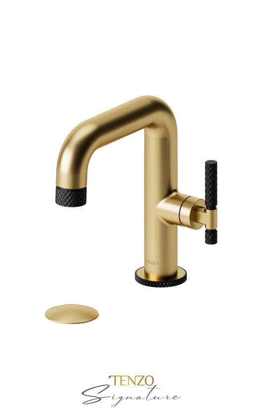 TENZO BE10-C-W Single Hole Lavatory Faucet With (W/O Overflow) Drain Bellacio-C