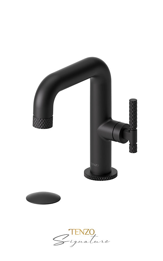 TENZO BE10-C-W Single Hole Lavatory Faucet With (W/O Overflow) Drain Bellacio-C