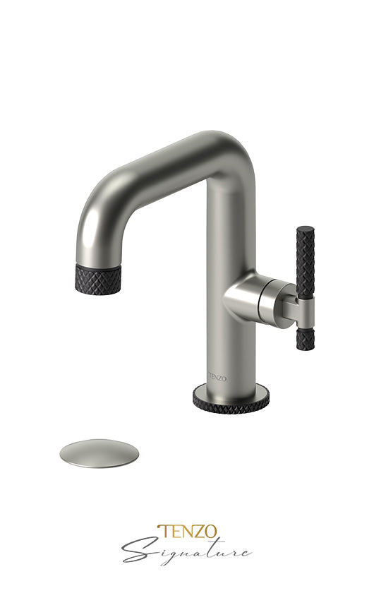 TENZO BE10-C-P Single Hole Lavatory Faucet With (Overflow) Drain Bellacio-C