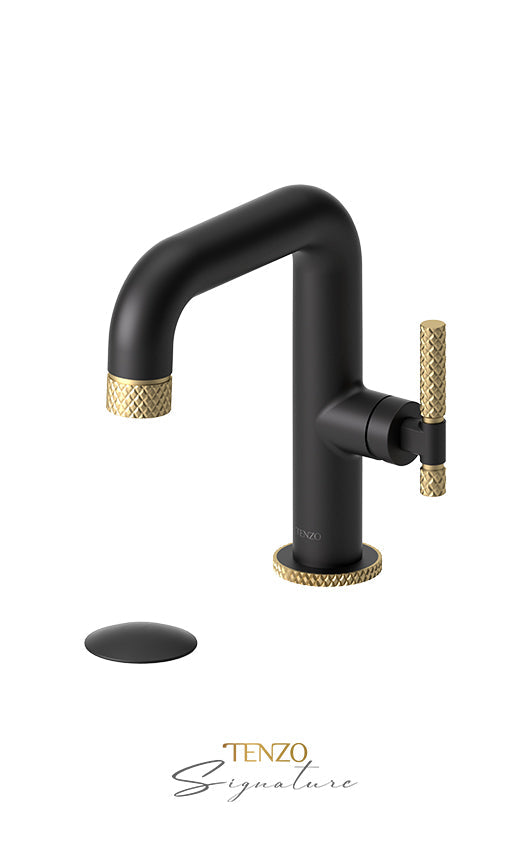 TENZO BE10-C-P Single Hole Lavatory Faucet With (Overflow) Drain Bellacio-C