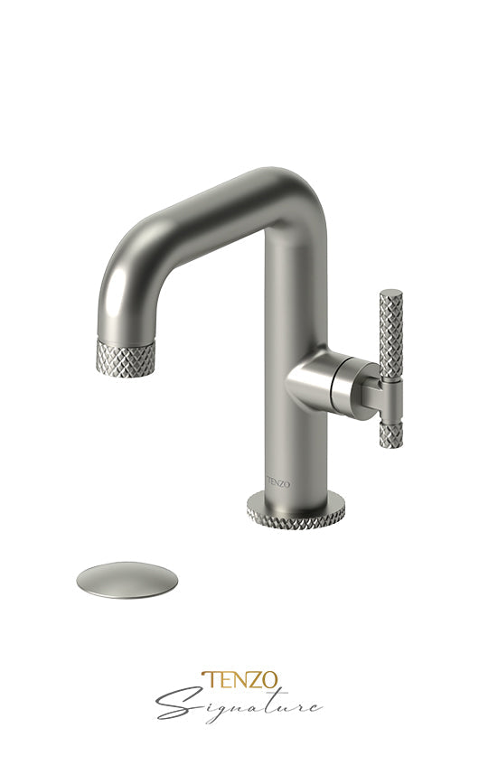 TENZO BE10-C-W Single Hole Lavatory Faucet With (W/O Overflow) Drain Bellacio-C