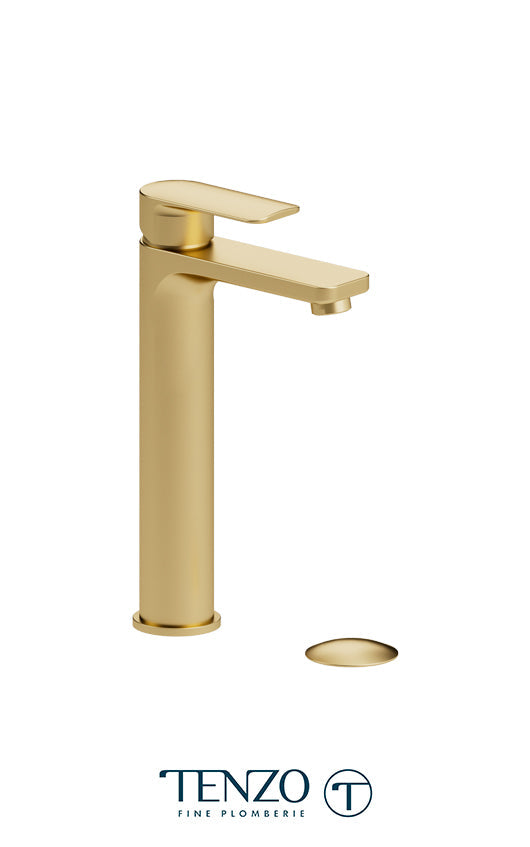 TENZO DE12H-P Delano Single Hole Tall Lavatory Faucet With (Overflow) Drain