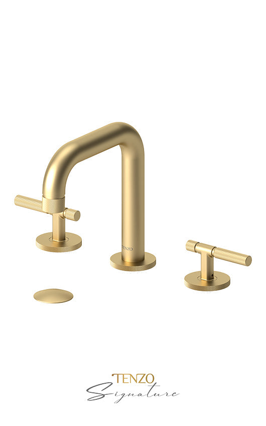 TENZO BE13-F-W 8" Lavatory Faucet With (W/O Overflow) Drain Bellacio-F