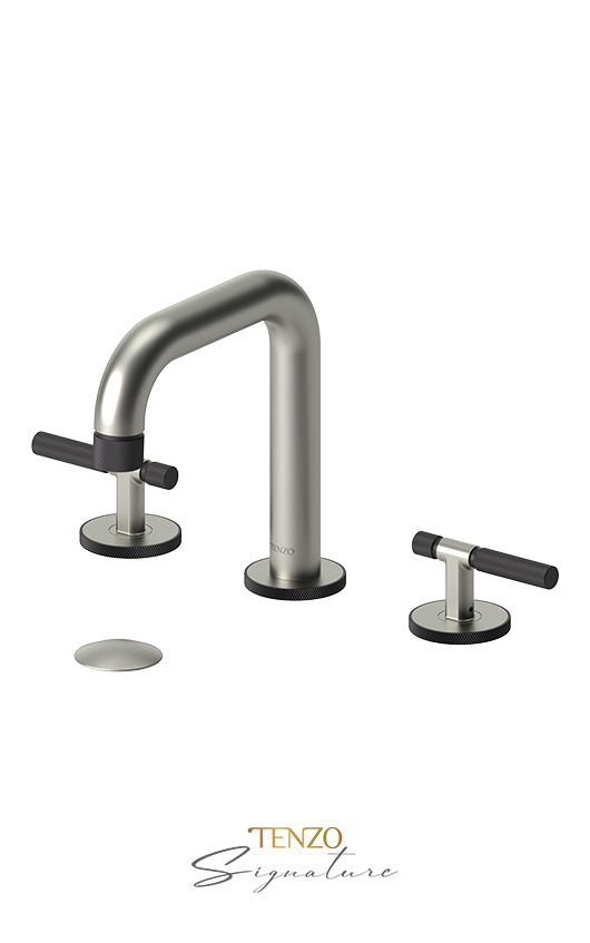 TENZO BE13-F-W 8" Lavatory Faucet With (W/O Overflow) Drain Bellacio-F