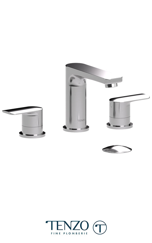 TENZO DE13-W Delano 8In Lavatory Faucet With (W/O Overflow) Drain