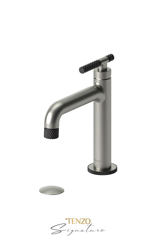TENZO BE11-C-W Single Hole Lavatory Faucet With (W/O Overflow) Drain Bellacio-C