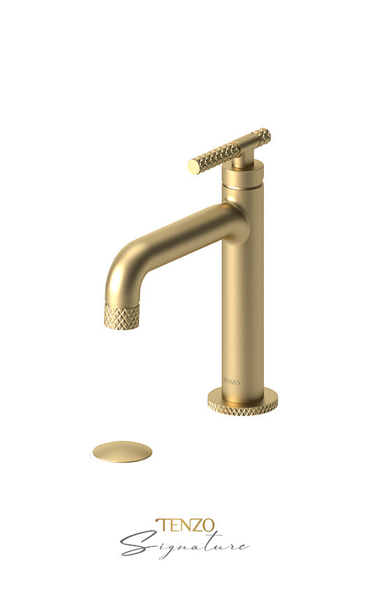 TENZO BE11-C-W Single Hole Lavatory Faucet With (W/O Overflow) Drain Bellacio-C