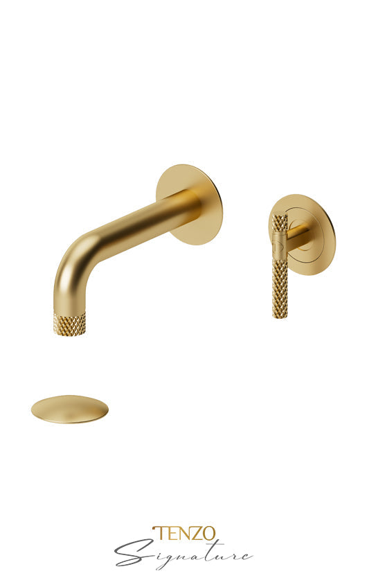 TENZO BE14-C-W Wall Mount Lavatory Faucet With (W/O Overflow) Drain Bellacio-C