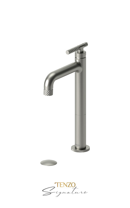TENZO BE11H-C-P Tall Single Lavatory Faucet With (Overflow) Drain Bellacio-C