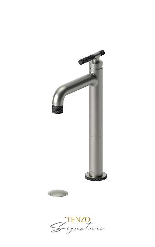 TENZO BE11H-C-W Tall Single Lavatory Faucet With (W/O Overflow) Drain Bellacio-C