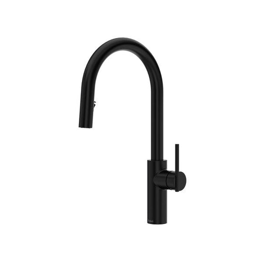 RIOBEL LT201 Lateral Pull-Down Kitchen Faucet With C-Spout