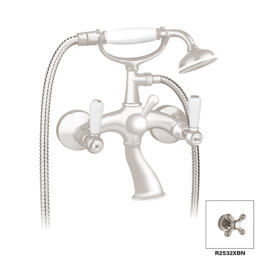 DISEGNO R2532L Colonial Wall Mount Tub Filler