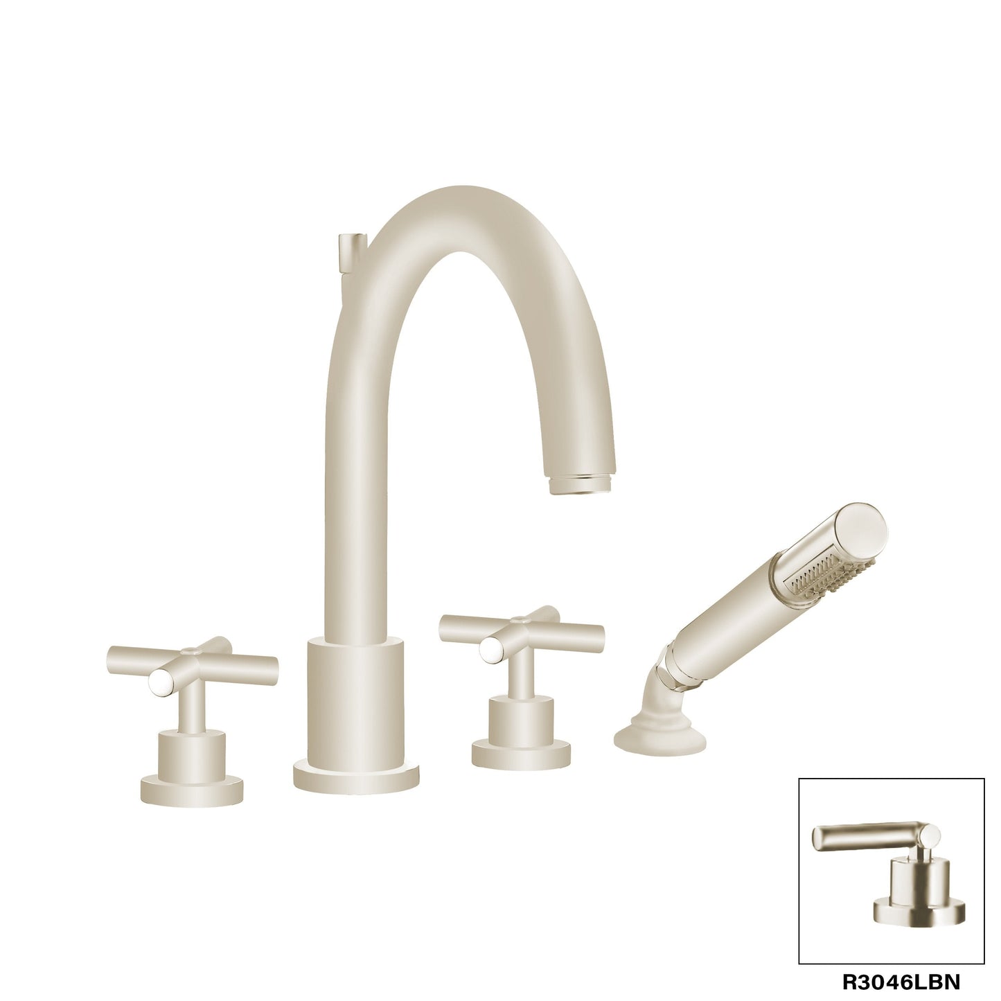 DISEGNO R3046X Tempo Four Piece Deck Mount