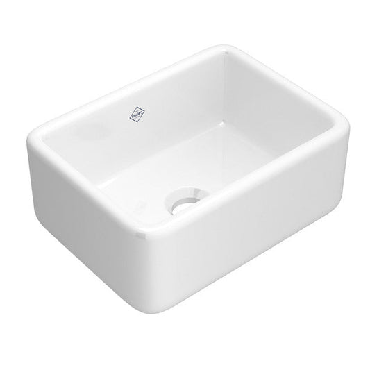 SHAWS RC2418 Original Lancaster Single Bowl Farmhouse Apron Front Fireclay Kitchen Sink